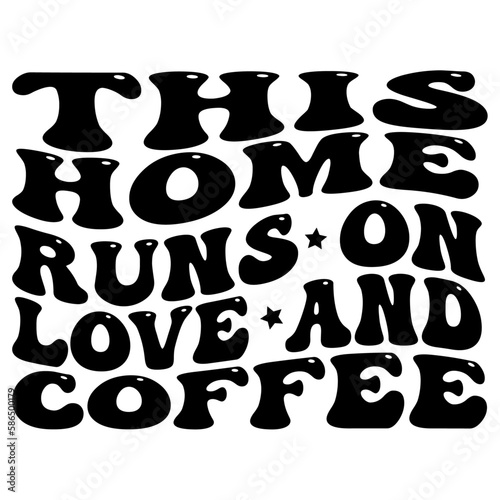 Retro Coffee T-shirt Design, Vector