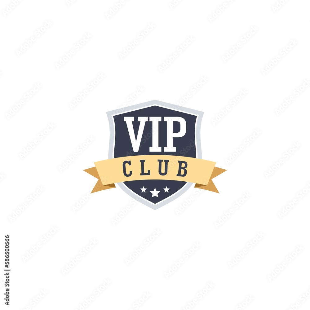 VIP club sign icon isolated on white background
