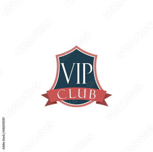 VIP club sign icon isolated on white background