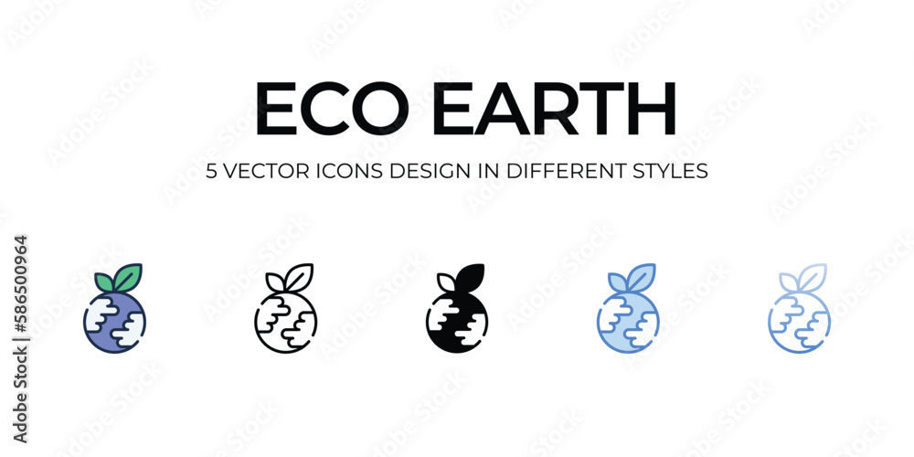 Eco Earth icon. Suitable for Web Page, Mobile App, UI, UX and GUI design. Eco Earth icon. Suitable for Web Page, Mobile App, UI, UX and GUI design.