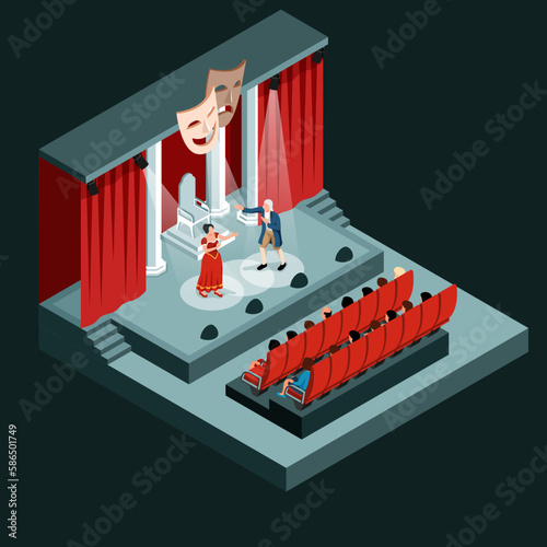 Theater Isolated Object