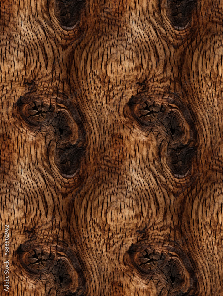 Wood texture seamless pattern, created with generative AI Wood texture seamless pattern, created with generative AI