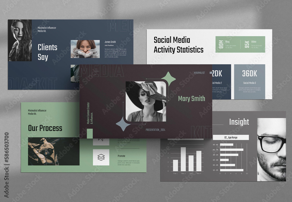 Media Kit Presentation Template Stock Template Adobe Stock