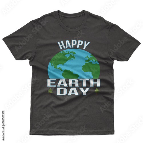 HAPPY EARTH DAY T-SHIRT DESIGN