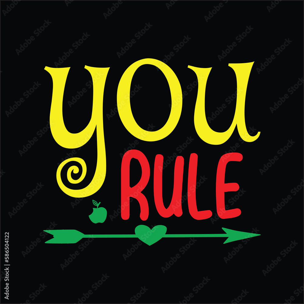 Fototapeta premium you rule SVG