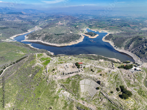 Aerial drone shooting of an...