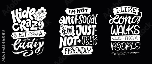 Funny cute hand drawn doodle lettering. T-shirt design, mug print.