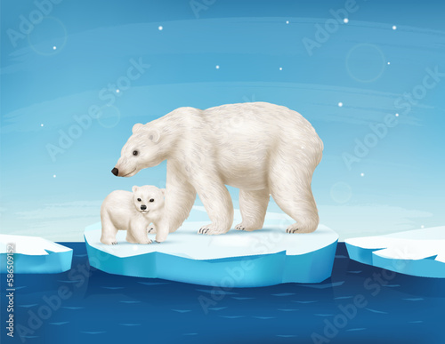 Realistic Polar Bear