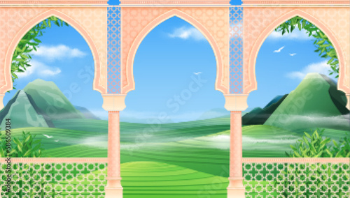 Realistic Arches Illustration