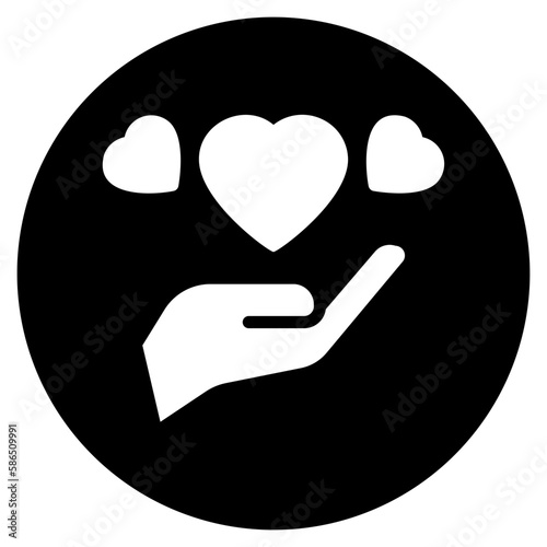 heart glyph icon