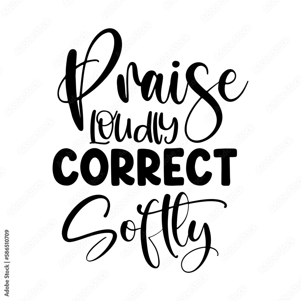 Praise Loudly Correct Softly