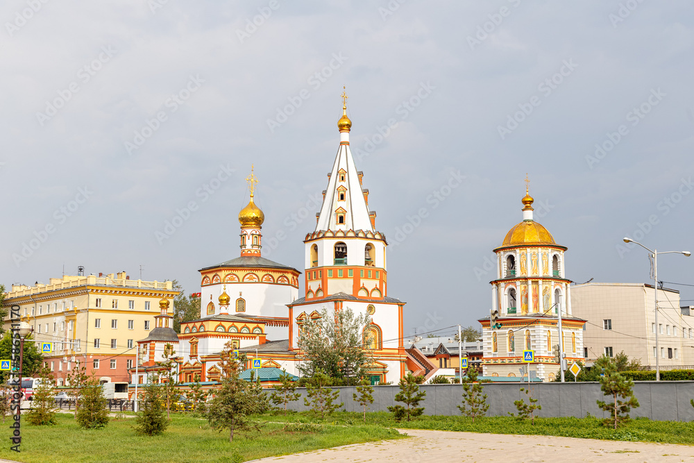 Russia, Irkutsk. The Cathedral of the Epiphany of the Lord. Orthodox Church, Catholic Church