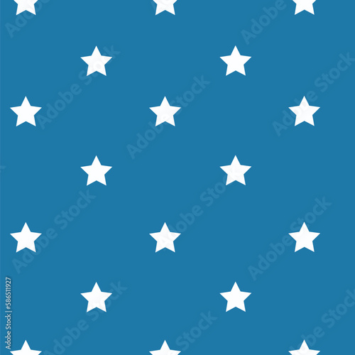 Stars pattern. Vector editable seamless pattern or background with stars