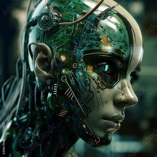 futuristic humanoid robot