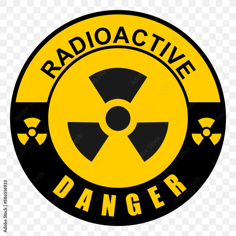 Fototapeta premium radiation hazard symbol