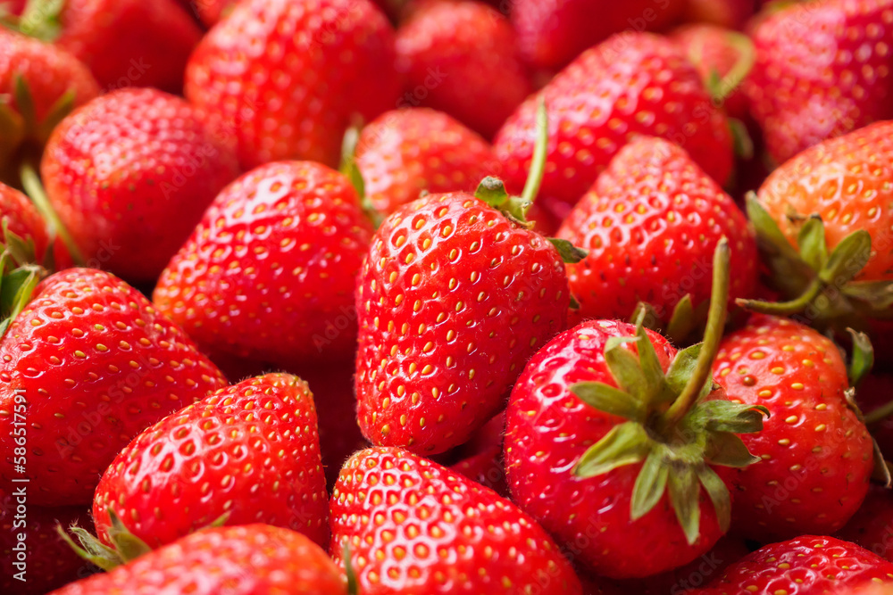 Fresh organic red strawberry fruit background Fresh organic red strawberry fruit background