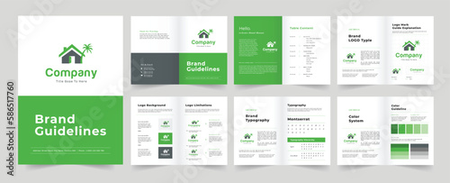 Brand guideline layout template