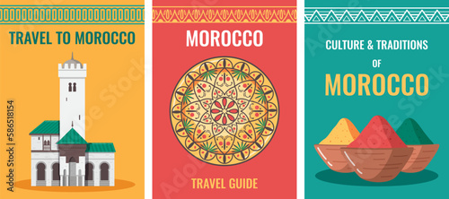 Morocco Travel Posters Set