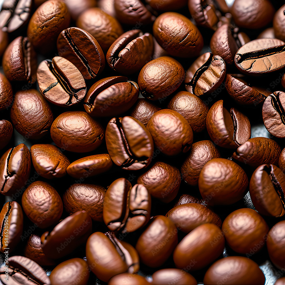 realistic illustration of coffee beans, fragrant coffee concept. bar realistic illustration of coffee beans, fragrant coffee concept. bar