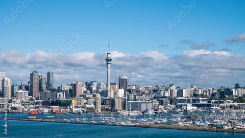 city skyline,  Sky Tower, Auckland, New Zealand 