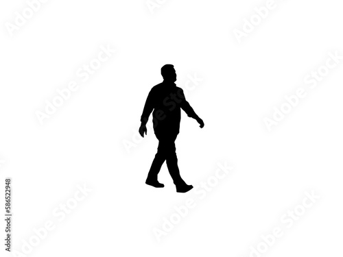 man walking vector design and illustration. man walking vector art, icons, and vector images. man walking isolated white background.
