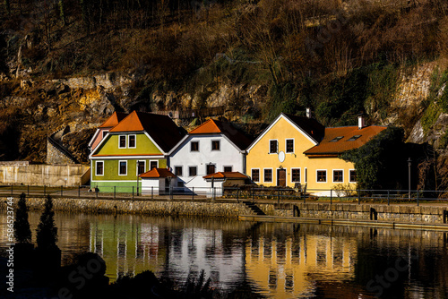 Ferienwohnungen an der Moldau, Cesky Krumlov, März 2023
