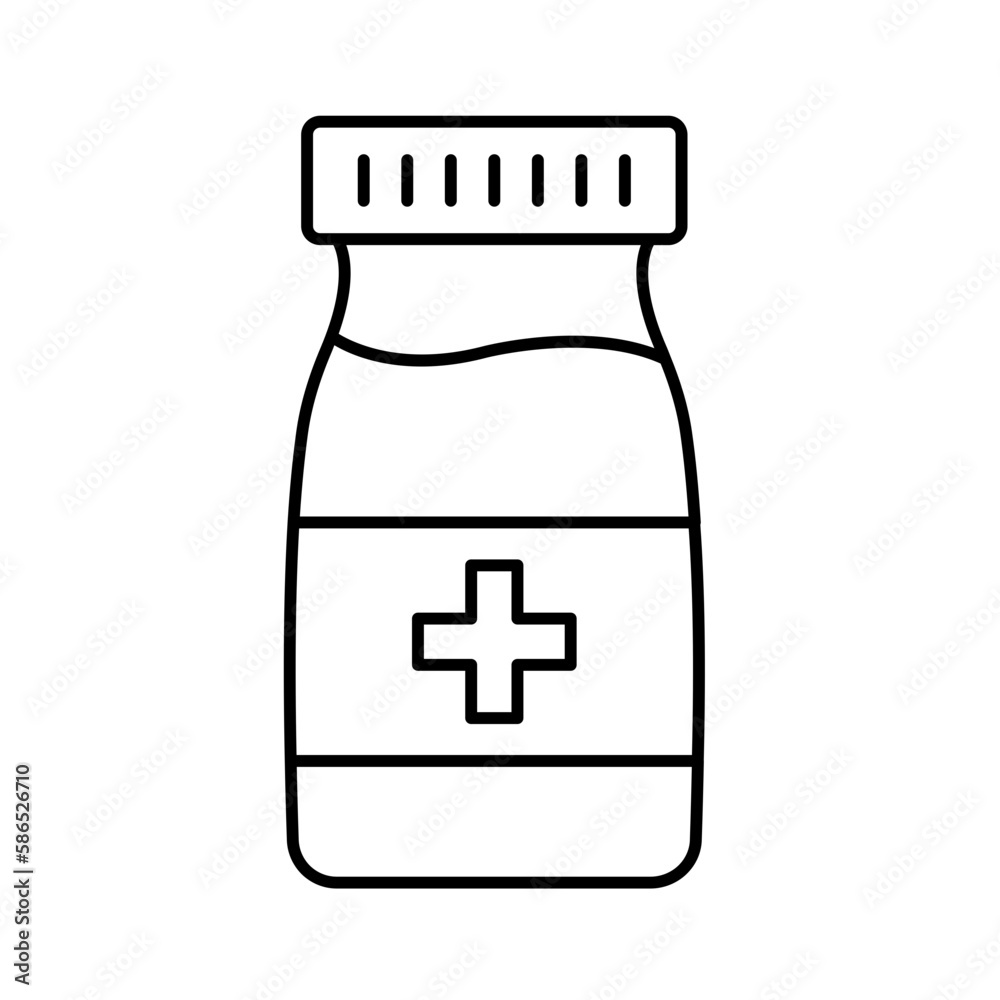 Obraz premium Antibiotic Vector Icon