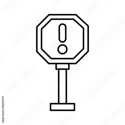 Danger sign Vector Icon  