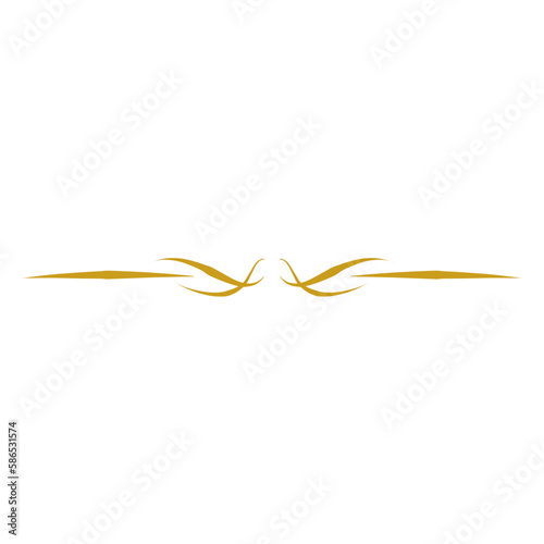 Obraz na płótnie gold line divider w salonie