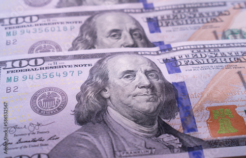 Money Shot: Detailed Close-Up of a 100 Dollar Bill