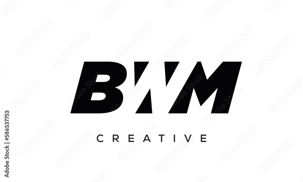 BWM letters negative space logo design. creative typography monogram vector BWM letters negative space logo design. creative typography monogram vector