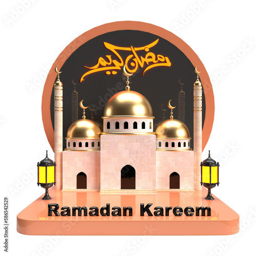 Ramadan Kareem 3D Render Design