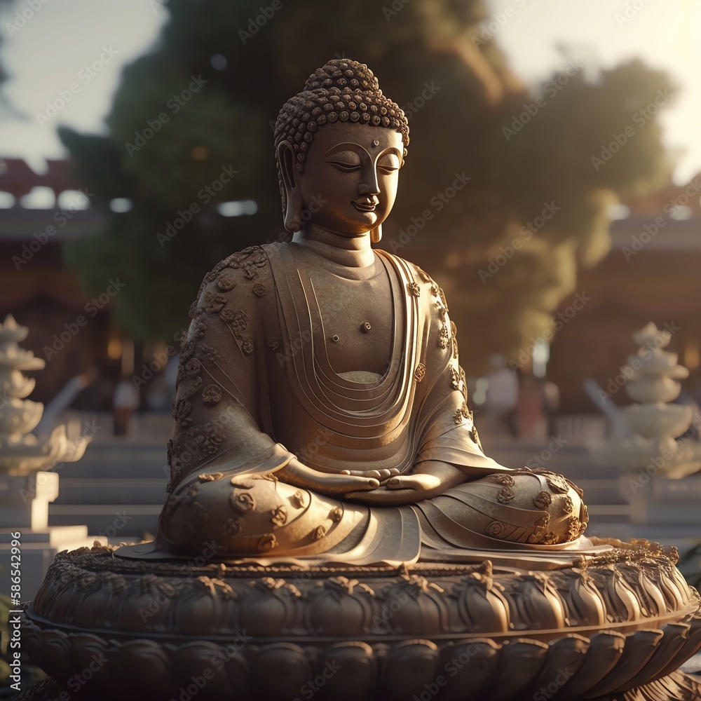 Fototapeta premium Buddha Purnima celebrating vesak day