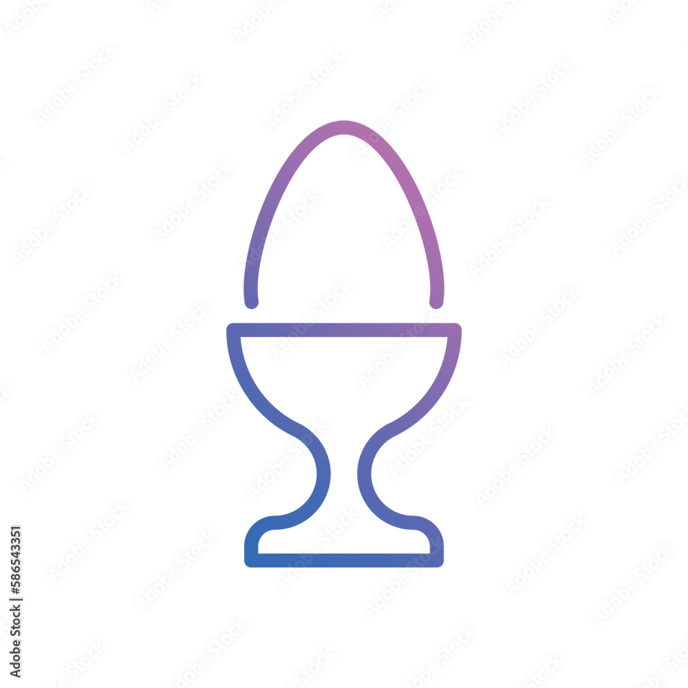 Boiled Egg icon vector stock. Boiled Egg icon vector stock.