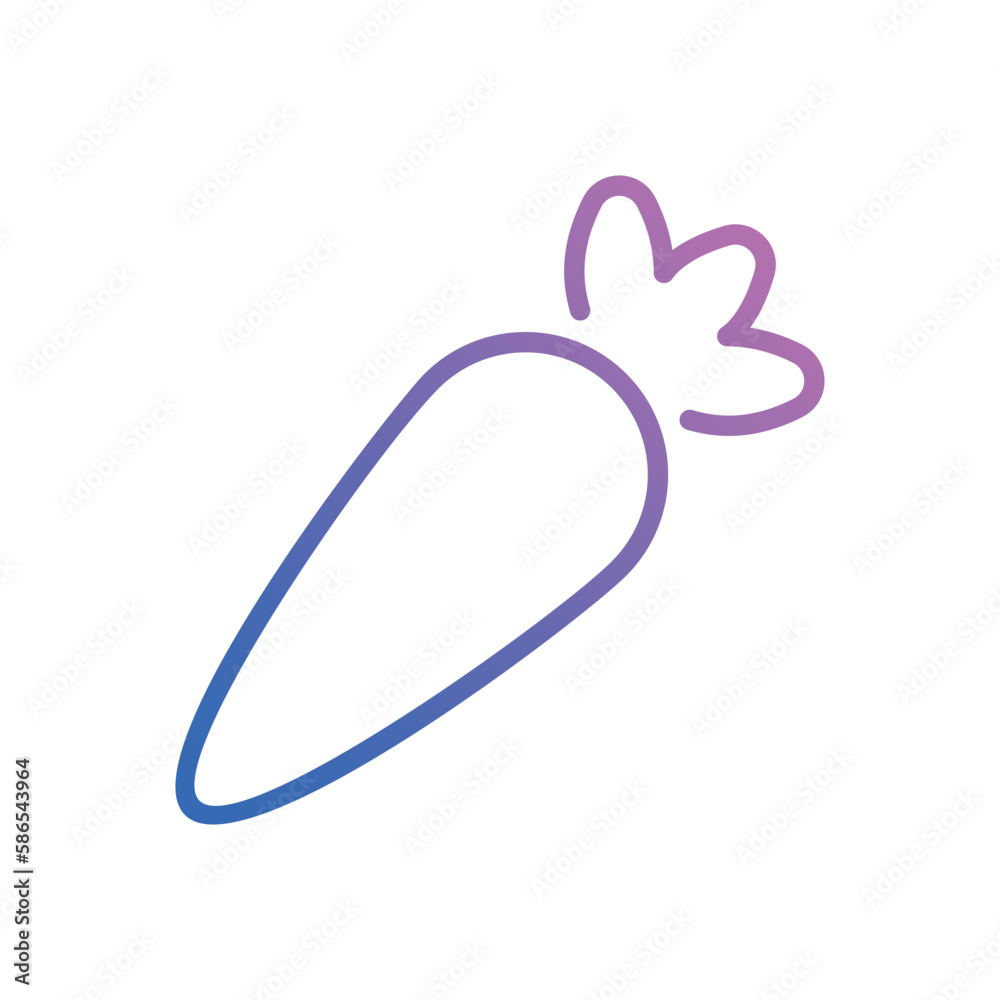 Carrot icon vector stock. Carrot icon vector stock.