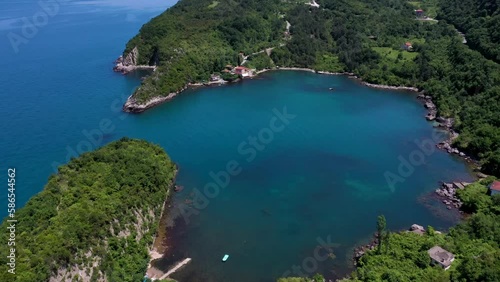 Gideros bay view, Cide, Kastamonu, Turkey, also the most beautiful natural Bay of your Black Sea, dating from the Genoese photo