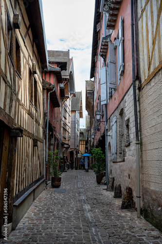 A street in the town of Troyes