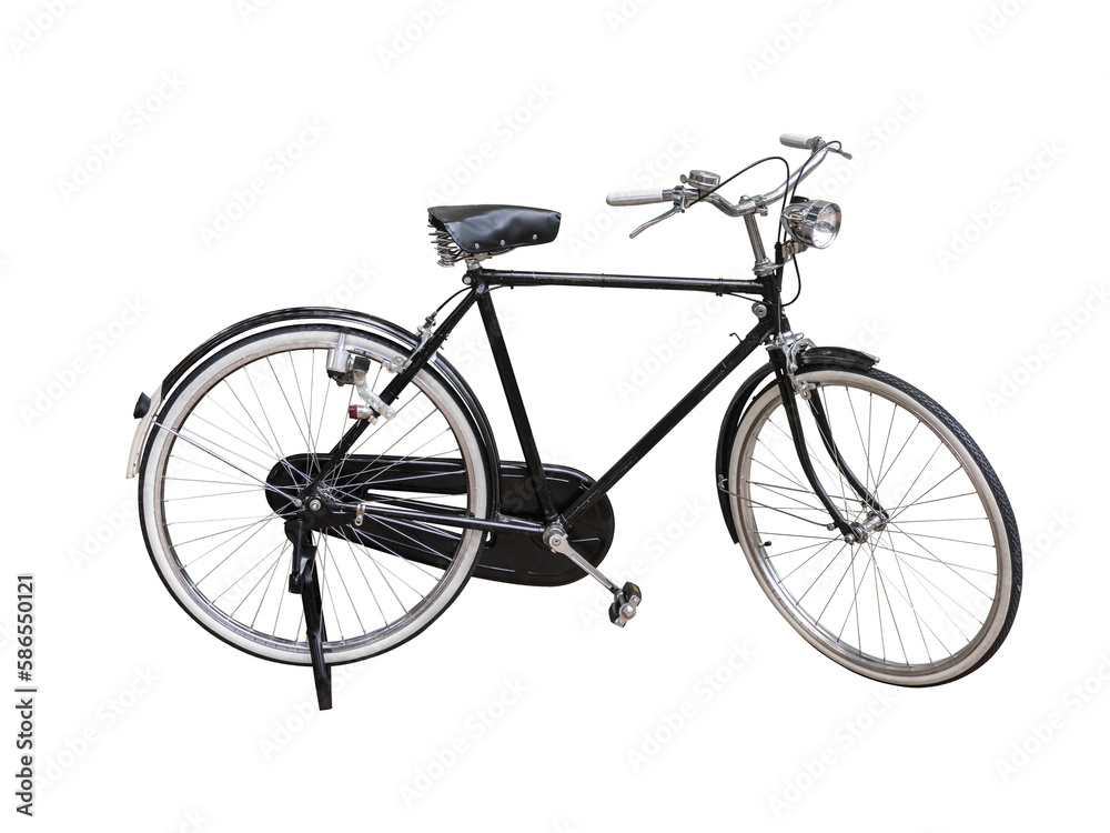 vintage bicycle isolated