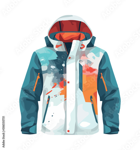 winter white jacket sport equipment