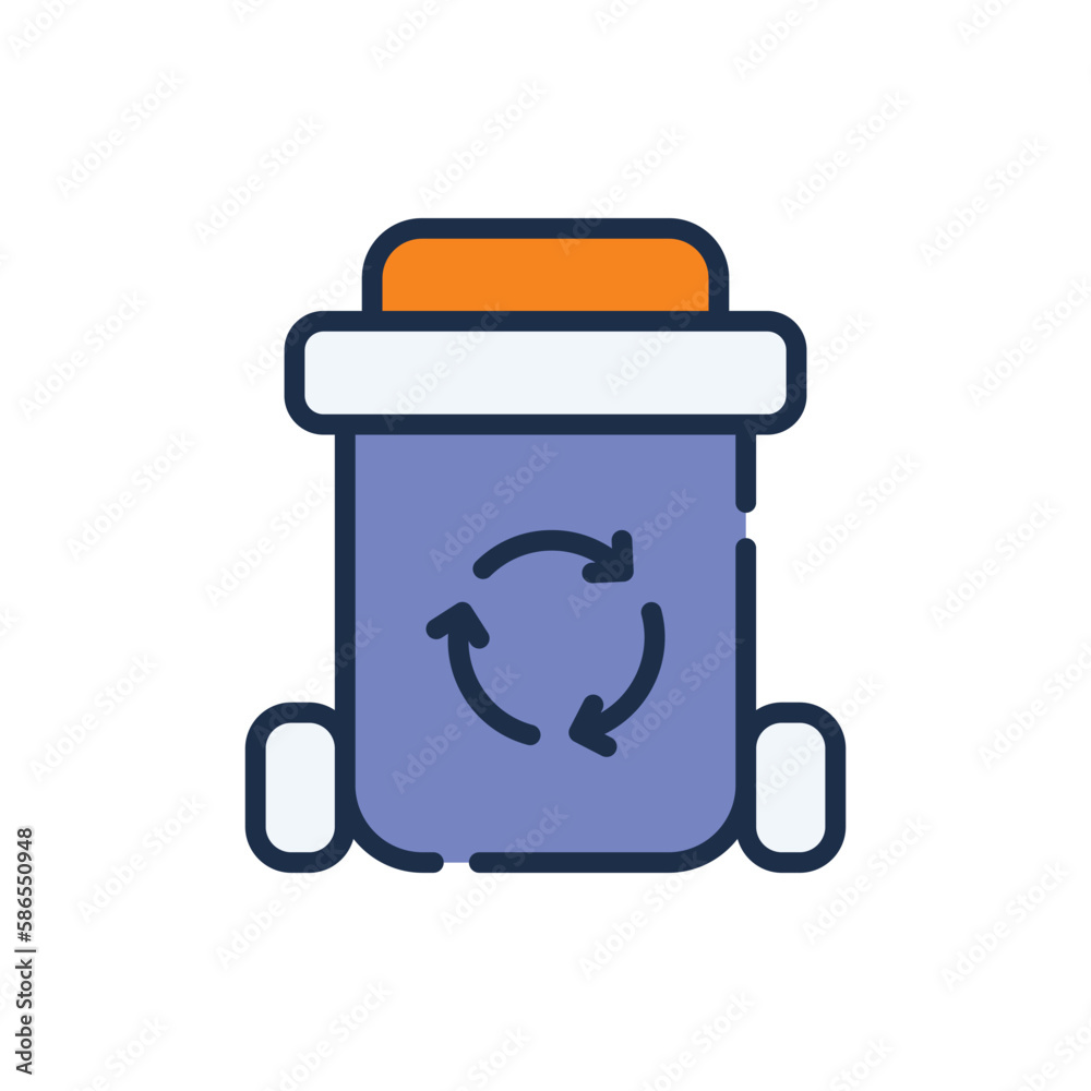 Recycle Bin icon. Suitable for Web Page, Mobile App, UI, UX and GUI design. Recycle Bin icon. Suitable for Web Page, Mobile App, UI, UX and GUI design.