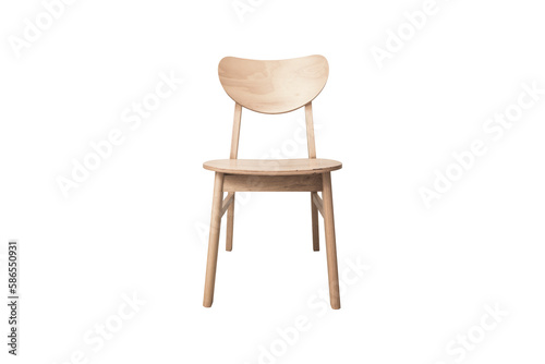wooden chair isolated