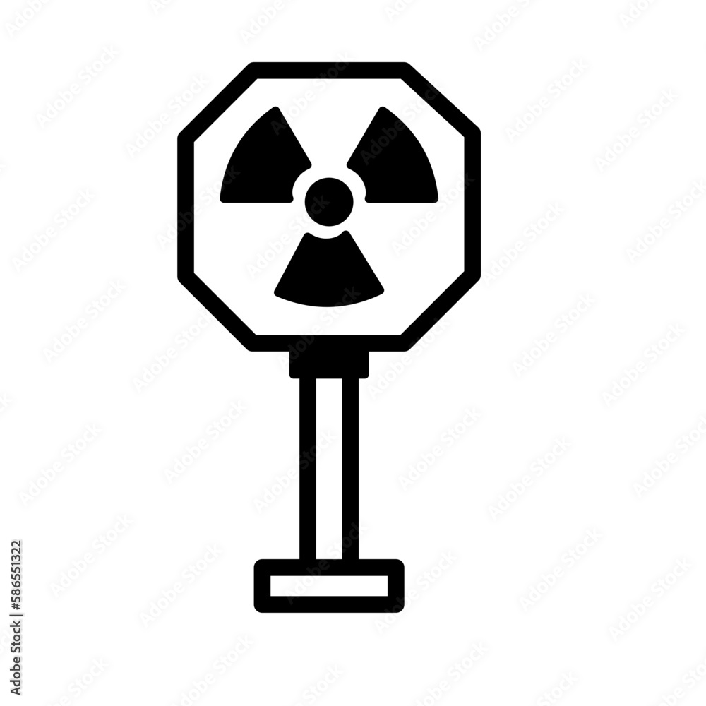 Fototapeta premium Danger sign Vector Icon