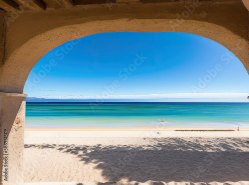 view of the sea from the beach