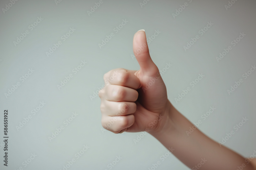 hand with thumb up, ai generated hand with thumb up, ai generated