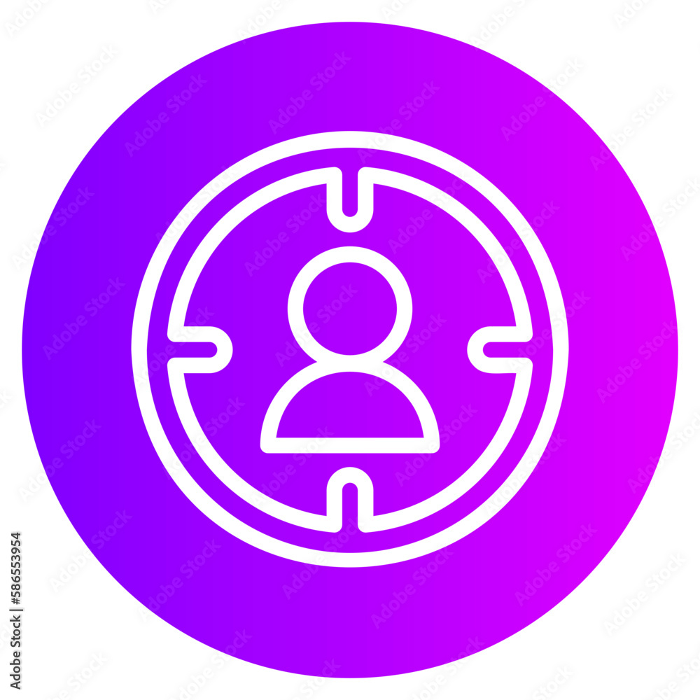 target audience gradient icon target audience gradient icon