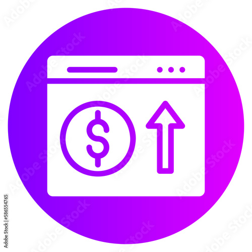 monetization gradient icon