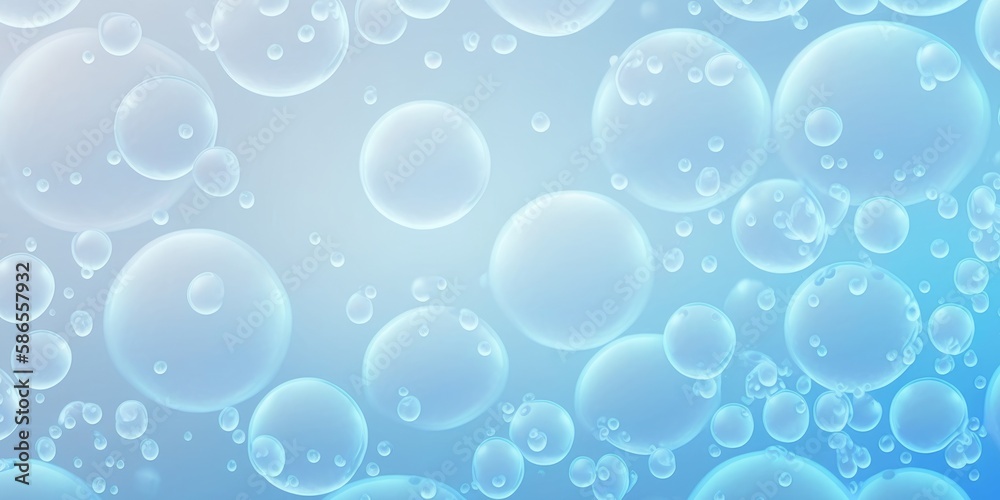 Bubbles in Water Texture. Light Blue Blubble Backgroud / Backdrop - Generative Ai Illustration Bubbles in Water Texture. Light Blue Blubble Backgroud / Backdrop - Generative Ai Illustration