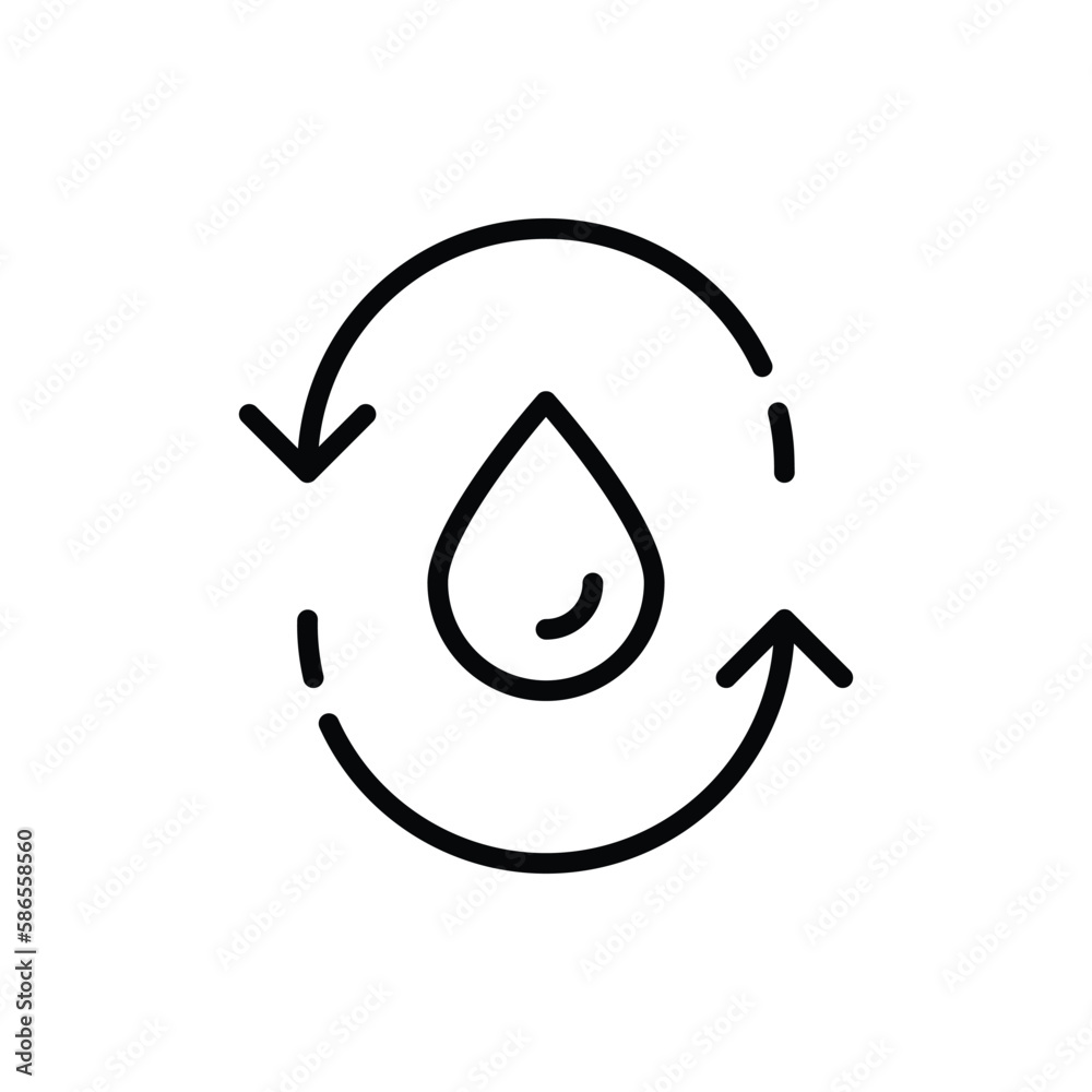 Water Recycling icon. Suitable for Web Page, Mobile App, UI, UX and GUI design. Water Recycling icon. Suitable for Web Page, Mobile App, UI, UX and GUI design.