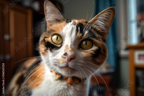 Whimsical Feline Selfie Extravaganza (AI Generated) © zhOngphO