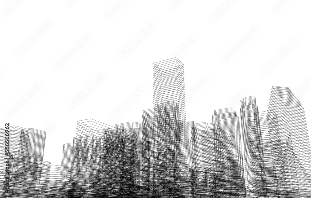 Fototapeta premium city skyscrapers
